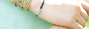 A picture of the bracelets on the Bailey's hand