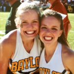 Bailey Heard and Erin during cheerleading days in the past